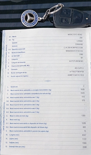 Vand Mercedes CLK 200 kompressor  - imagine 4