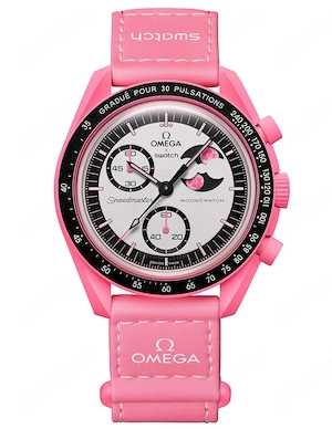 Ceas SWATCH X OMEGA MISSION To The Pink Moon MOONPHASE Cronograf 2026 !!!!!!!!!!