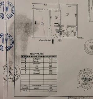 PROPRIETAR  vând   apartament 2 camere, Țiglina 1 vis-a-vis de Tribunal  - imagine 9