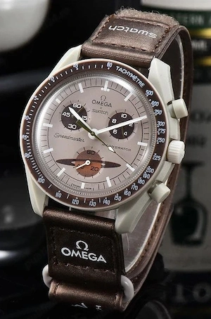 Ceas SWATCH X OMEGA MISSION TO SATURN -Chronograf Superb Nou 2026 !!!!!!!