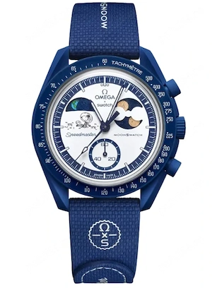 Ceas SWATCH X OMEGA Mission to Earthphase Moonshine Gold-Snoopy 2026