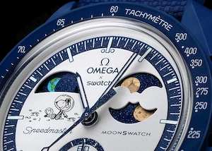 Ceas SWATCH X OMEGA Mission to Earthphase Moonshine Gold-Snoopy 2026 - imagine 2