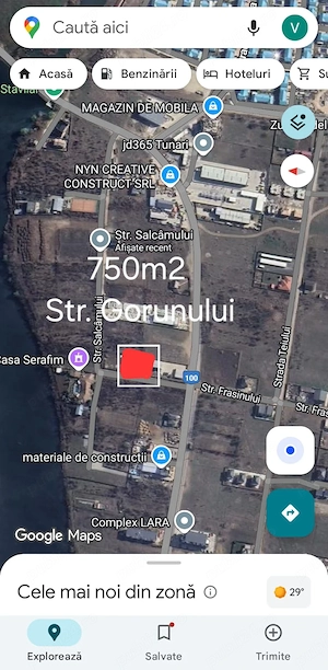 Teren de inchiriat 1100E   750 mp Str Gorunului    - imagine 3