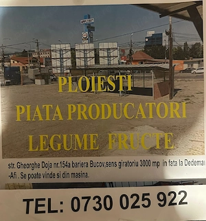 Piata Ploiesti producători legume fructe