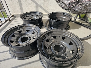 Set 4 jante 17x8J ET0, oțel, pentru Toyota, Mitsubishi, Nissan.