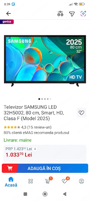 televizor Samsung nou - imagine 3