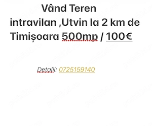 Teren intravilan Utvin 