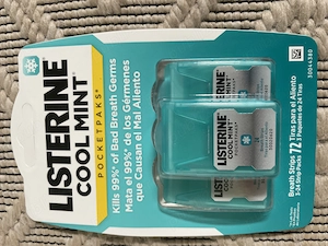 Benzi Listerine improspatare respiratie 