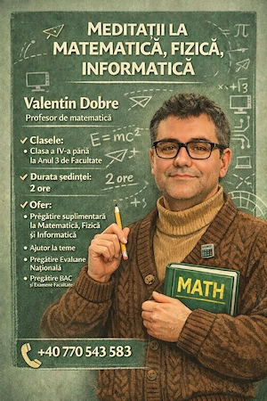 Meditații la matematică în română și engleză | Teme și proiecte | Inclusiv nivel universitar