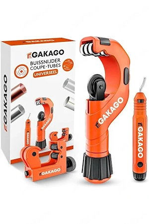 Tăietor universal de țevi pentru toate metalele comune, Metal, Portocaliu, 3-50 mm