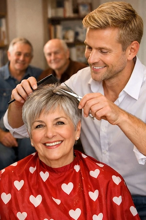 Frizer mobil la domiciliu Tuns acasa Haircut Nedeplasabili Grooming Seniori Batrani