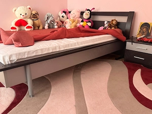 Dormitor tineret + dresing + saltea + noptiera