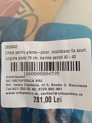 Orteza pentru glezna