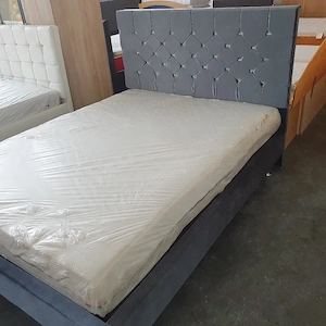 Pat dormitor tapițat 1.40m 2m - imagine 3