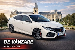 Honda Civic X - 2019, 1.0.benzina, manuala 6+1, - alb perlat -  Un singur proprietar ! - imagine 2