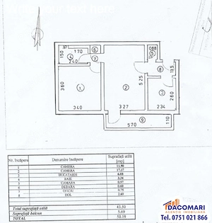 Apartament 2 camere, Mazepa 1   Etaj 2,  Fără comision cumparator!