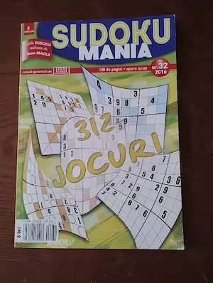 268. Revista Sudoku, 2016, necompletata