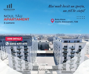 COMISION 0% - Apartamente 3 camere - str.Vasile Alecsandri 72B, Baia Mare