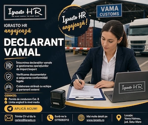 Igrasto HR angajeaza Declarant Vamal