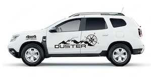 Stickere autocolante DACIA DUSTER Off Road 4x4 munti busola natura - imagine 3