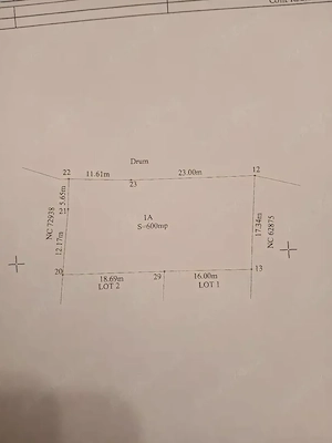 Teren Rediu 600 mp | Deschidere 23 ml | Utilități | Ideal casă - imagine 3