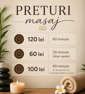 Masaj terapeutic si relaxare