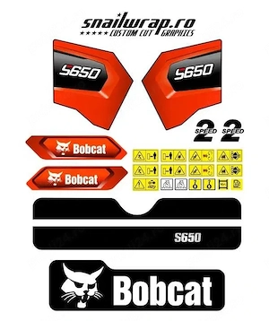 Stickere autocolante Bobcat S530 T590 S300 S175 S650 S850 S250 S100