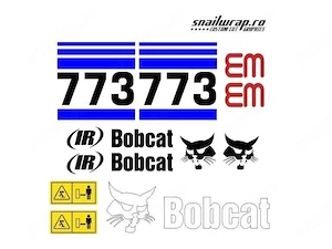 Stickere Bobcat, Komatsu, CAT, JCB, Case, Fiat, John Deere, Ammann