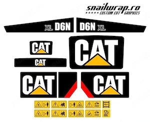 Stickere autocolante CAT 301 303 305 308 226 257 434 D6N D4H D5N 272D - imagine 3