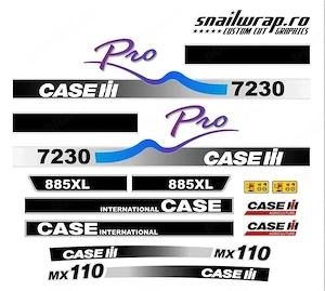 Stickere autocolante / dungi CASE 4210, 4230, 5140, 7210, 7230, mx110 - imagine 2