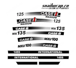 Stickere autocolante / dungi CASE 4210, 4230, 5140, 7210, 7230, mx110 - imagine 3