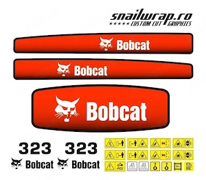 Stickere autocolante Bobcat 323, 320, 334, 753, 442, 328, 643, S250, S300, etc