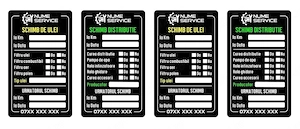 100 Buc. Etichete stickere schimb ulei, distributie service