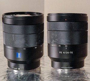 Sony FE 24-70mm F4 Zeiss OSS   Full Frame, fără defecte