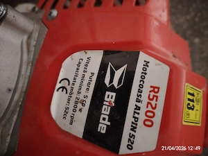 VAND Motocoasa Blade Alpin 520, 52cc, 5.0cp, 3200Rpm