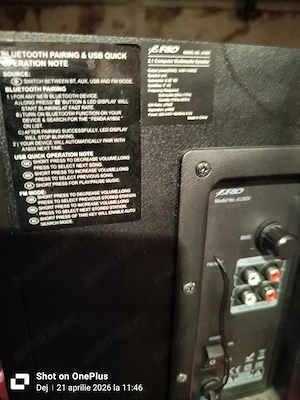 Boxe F&D, puternice cu bass excelent-sunet de calitate, Pret bun!