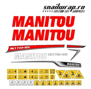 Stickere autocolante Manitou Wacker Neuson New Holland Bomag Hamm