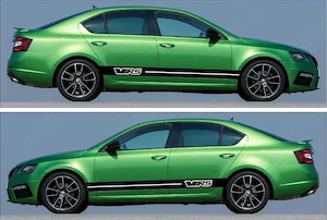 Stickere autocolante tuning dungi sport VW GOLF GTI - R LINE, Skoda VRS, VW POLO Passat CC R Line - imagine 2