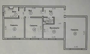 GIROCULUI - PARTER - 3 CAMERE - 2 BAI - CENTRALA PROPRIE - CLIMA - BOXA - imagine 10