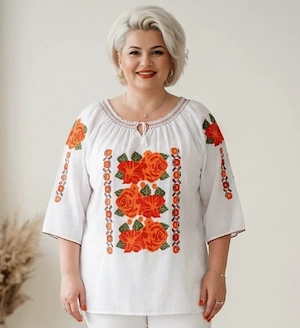 Bluză de ie, nouă, 5XL