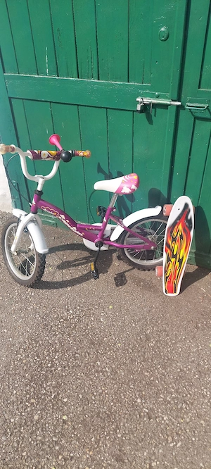 Bicicleta copii cu roata 16" + skateboard copii CADOU !!!