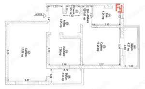 Apartament 2 camere de Vanzare, Decomandat, Micalaca, 2 Balcoane, Comision 0%