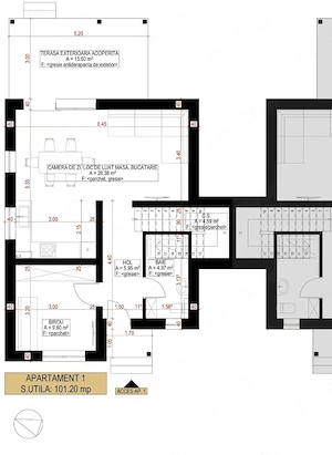 Duplex despartit prin casa scarii,4 cam,dormitor la parter.Teren 320 mp.Toate utilitatile!  - imagine 7