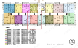 Apartament 2 camere,Mărgeanului ,bloc nou ,etaj 2  - imagine 2