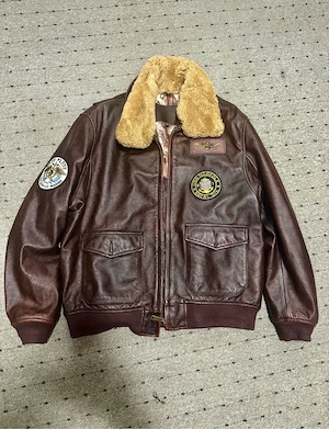 Geacă bărbați piele aviator