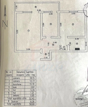  Apartament spațios 2 camere, decomandat, Mazepa – etaj 8, cu lift - imagine 9