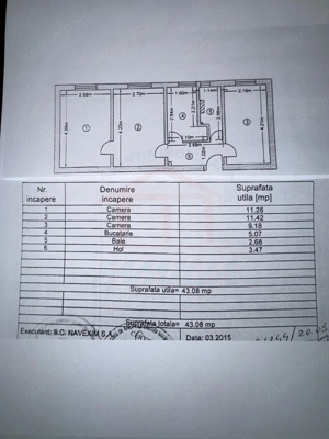 52.5oo euro, NEGOCIABIL, 3 camere, etaj 3 Micro19 - imagine 3