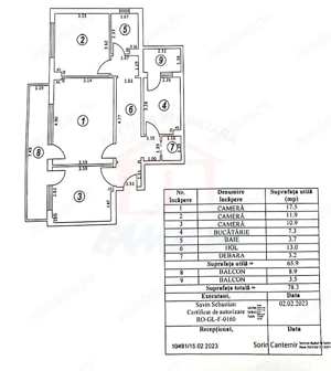 Etaj 8/10 | 78 mp total | 75.000 € negociabil - imagine 10