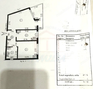 Apartament cu 2 camere decomandate, Mazepa – Etaj 2 - imagine 5