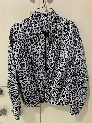 Jachetă de damă subtire, cu imprimeu leopard, M L